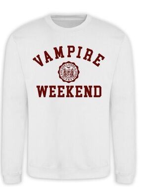 Vampire Weekend White Logo Crewneck Sweatshirt